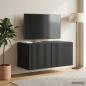 Preview: ARDEBO.de - Wandmontierter TV-Schrank 59,5 x 41 x 30 cm Schwarz