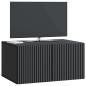 Preview: Wandmontierter TV-Schrank 59,5 x 41 x 30 cm Schwarz