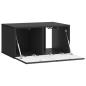 Preview: Wandmontierter TV-Schrank 59,5 x 41 x 30 cm Schwarz