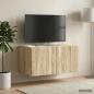 Preview: Wandmontierter TV-Schrank 59,5 x 41 x 30 cm Sonoma-Eiche