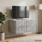 Preview: ARDEBO.de - Wandmontierter TV-Schrank 59,5 x 41 x 30 cm Betongrau
