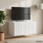 Preview: Wandmontierter TV-Schrank 59,5 x 41 x 30 cm Hochglanz Weiß