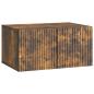 Preview: Wandmontierter TV-Schrank 59,5 x 41 x 30 cm Räuchereiche