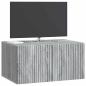 Preview: Wandmontierter TV-Schrank 59,5 x 41 x 30 cm Sonoma-Grau