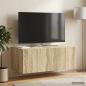 Preview: ARDEBO.de - Wandmontierter TV-Schrank 78,5 x 41 x 30 cm Sonoma-Eiche