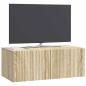 Preview: Wandmontierter TV-Schrank 78,5 x 41 x 30 cm Sonoma-Eiche