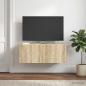 Preview: Wandmontierter TV-Schrank 78,5 x 41 x 30 cm Sonoma-Eiche