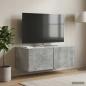 Preview: Wandmontierter TV-Schrank 78,5 x 41 x 30 cm Betongrau