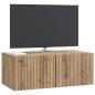 Preview: Wandmontierter TV-Schrank 78,5 x 41 x 30 cm Artisan-Eiche