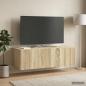 Preview: Wandmontierter TV-Schrank 98 x 41 x 30 cm Sonoma-Eiche