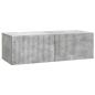 Preview: Wandmontierter TV-Schrank 98 x 41 x 30 cm Betongrau