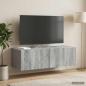 Preview: Wandmontierter TV-Schrank 98 x 41 x 30 cm Sonoma-Grau