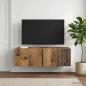 Preview: ARDEBO.de - Wandmontierter TV-Schrank 98 x 41 x 30 cm Altholz Holzwerkstoff