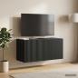 Preview: ARDEBO.de - Wandmontierter TV-Schrank 59,5 x 31 x 30 cm Schwarz