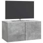 Preview: Wandmontierter TV-Schrank 59,5 x 31 x 30 cm Betongrau