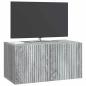 Preview: Wandmontierter TV-Schrank 59,5 x 31 x 30 cm Sonoma-Grau
