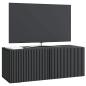 Preview: Wandmontierter TV-Schrank 78,5 x 31 x 30 cm Schwarz