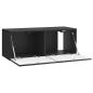 Preview: Wandmontierter TV-Schrank 78,5 x 31 x 30 cm Schwarz