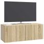 Preview: Wandmontierter TV-Schrank 78,5 x 31 x 30 cm Sonoma-Eiche