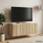 Preview: Wandmontierter TV-Schrank 78,5 x 31 x 30 cm Sonoma-Eiche