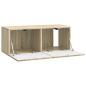 Preview: Wandmontierter TV-Schrank 78,5 x 31 x 30 cm Sonoma-Eiche