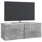 Preview: Wandmontierter TV-Schrank 78,5 x 31 x 30 cm Betongrau