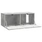 Preview: Wandmontierter TV-Schrank 78,5 x 31 x 30 cm Betongrau