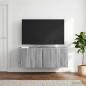 Preview: ARDEBO.de - Wandmontierter TV-Schrank 78,5 x 31 x 30 cm Sonoma-Grau