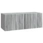 Preview: Wandmontierter TV-Schrank 78,5 x 31 x 30 cm Sonoma-Grau