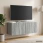 Preview: Wandmontierter TV-Schrank 78,5 x 31 x 30 cm Sonoma-Grau