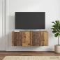 Preview: ARDEBO.de - Wandmontierter TV-Schrank 78,5 x 31 x 30 cm Altholz
