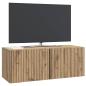 Preview: Wandmontierter TV-Schrank 78,5 x 31 x 30 cm Artisan-Eiche