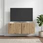Preview: Wandmontierter TV-Schrank 78,5 x 31 x 30 cm Artisan-Eiche