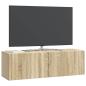 Preview: Wandmontierter TV-Schrank 98 x 31 x 30 cm Sonoma-Eiche