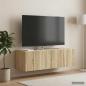 Preview: Wandmontierter TV-Schrank 98 x 31 x 30 cm Sonoma-Eiche