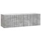 Preview: Wandmontierter TV-Schrank 98 x 31 x 30 cm Betongrau