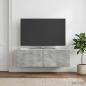 Preview: Wandmontierter TV-Schrank 98 x 31 x 30 cm Betongrau