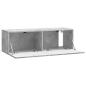 Preview: Wandmontierter TV-Schrank 98 x 31 x 30 cm Betongrau