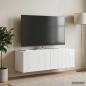 Preview: Wandmontierter TV-Schrank 98 x 31 x 30 cm Hochglanz Weiß