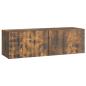 Preview: Wandmontierter TV-Schrank 98 x 31 x 30 cm Räuchereiche