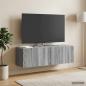 Preview: ARDEBO.de - Wandmontierter TV-Schrank 98 x 31 x 30 cm Sonoma-Grau