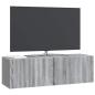 Preview: Wandmontierter TV-Schrank 98 x 31 x 30 cm Sonoma-Grau