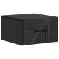 Preview: Wandmontierter Nachttisch Schwarz 34,5 x 33 x 20 cm
