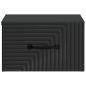 Preview: Wandmontierter Nachttisch Schwarz 34,5 x 33 x 20 cm