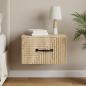 Preview: ARDEBO.de - Wandmontierter Nachttisch Sonoma-Eiche 34,5 x 33 x 20 cm