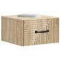 Preview: Wandmontierter Nachttisch Sonoma-Eiche 34,5 x 33 x 20 cm