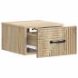 Preview: Wandmontierter Nachttisch Sonoma-Eiche 34,5 x 33 x 20 cm