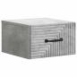 Preview: Wandmontierter Nachttisch Betongrau 34,5 x 33 x 20 cm