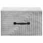 Preview: Wandmontierter Nachttisch Betongrau 34,5 x 33 x 20 cm