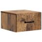Preview: Wandmontierter Nachttisch 2 Stk. Altholz 34,5 x 33 x 20 cm